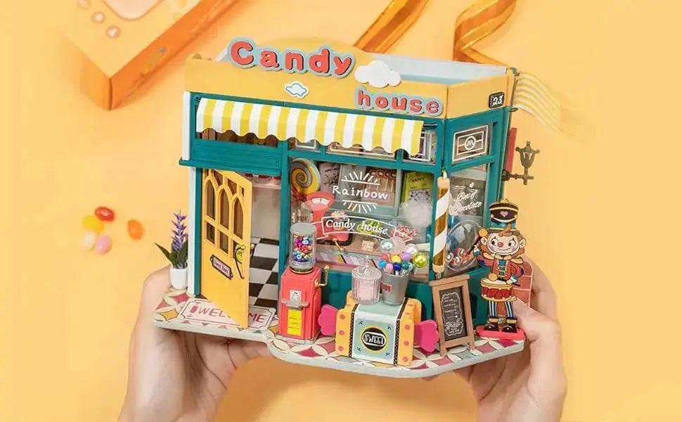  Robotime Rolife DIY Mini Dollhouse Rainbow Candy House Kit -  ToylandEU™