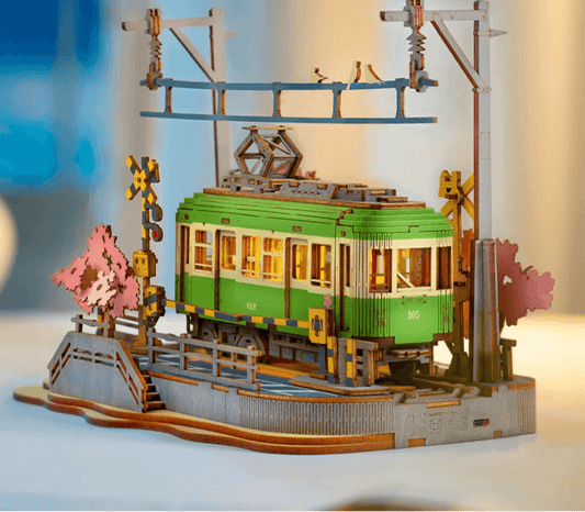 Robotime Rolife Sakura Journey Wooden Assemble Car Eco-friendly 3D Puzzle for Kids 3D Puzzle - ToylandEU