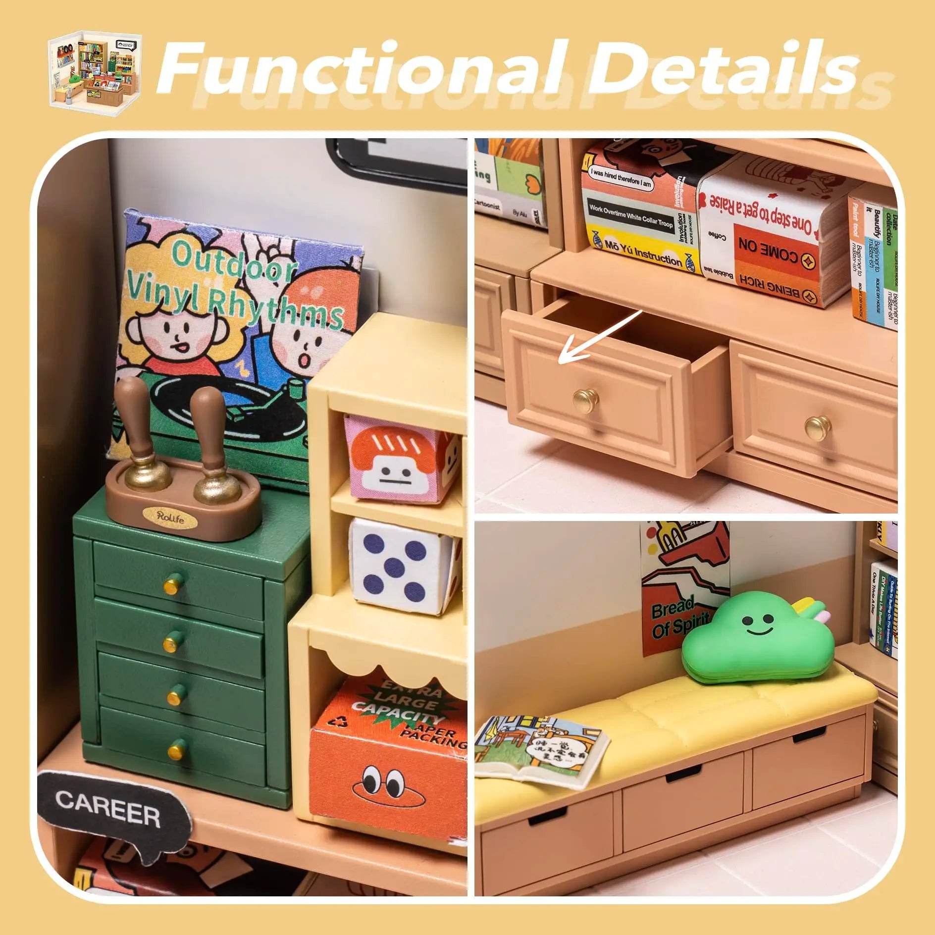 Robotime Rolife Super Creat Plastic Building Blocks DIY Miniature House Kit for Kids and Adults 3D Puzzle Fun 3D Puzzle - ToylandEU