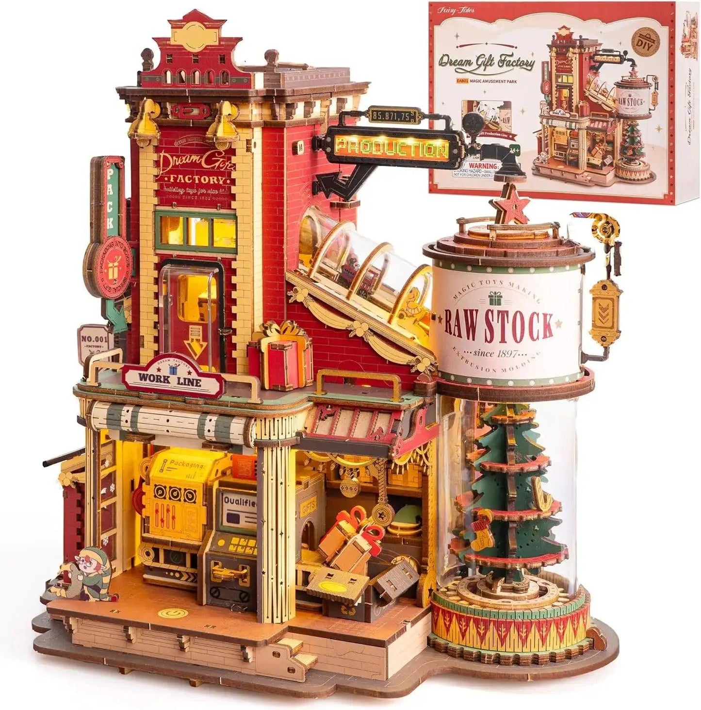  Robotime Wooden Music Box Dream Factory Kit 3D Puzzle -  ToylandEU™