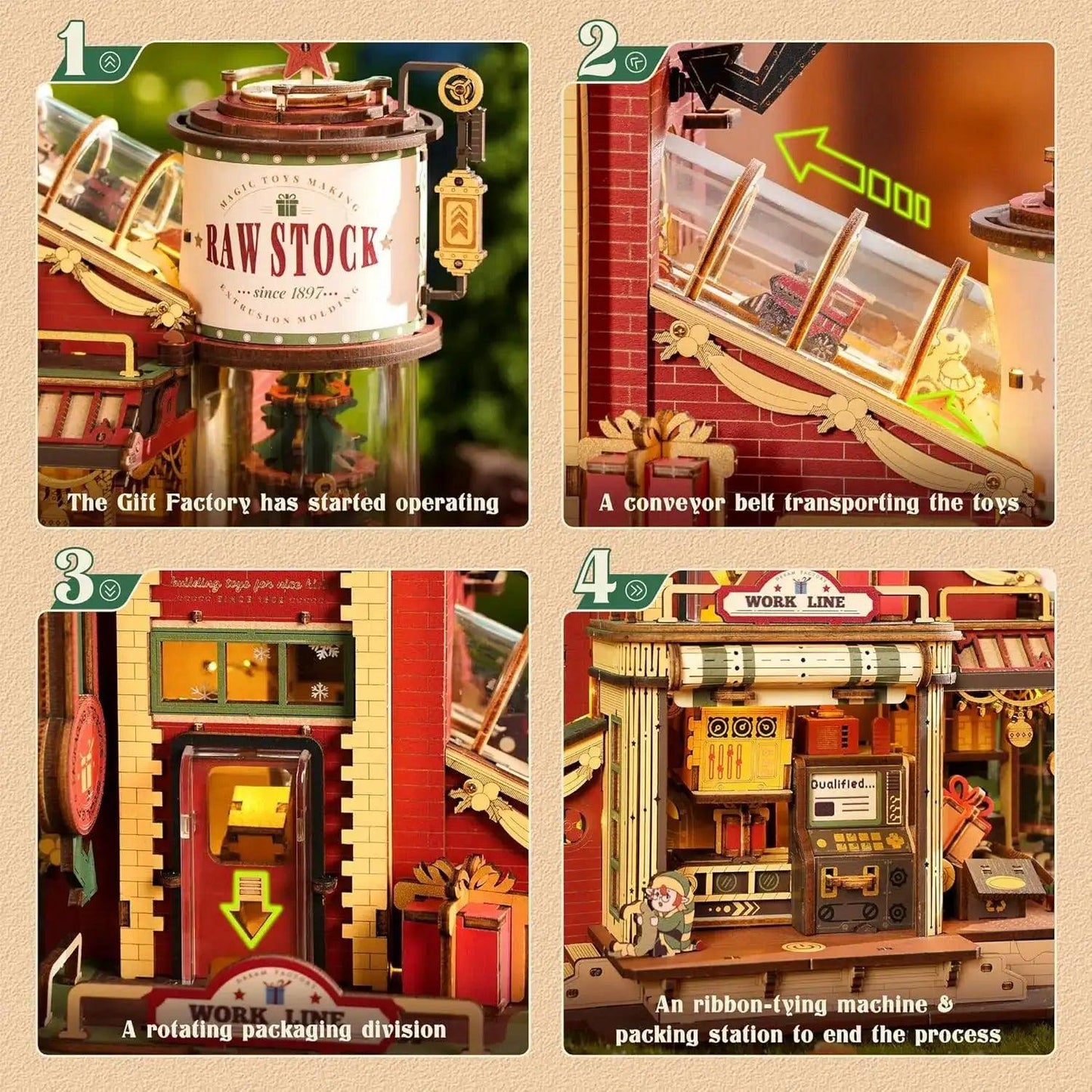  Robotime Wooden Music Box Dream Factory Kit 3D Puzzle -  ToylandEU™