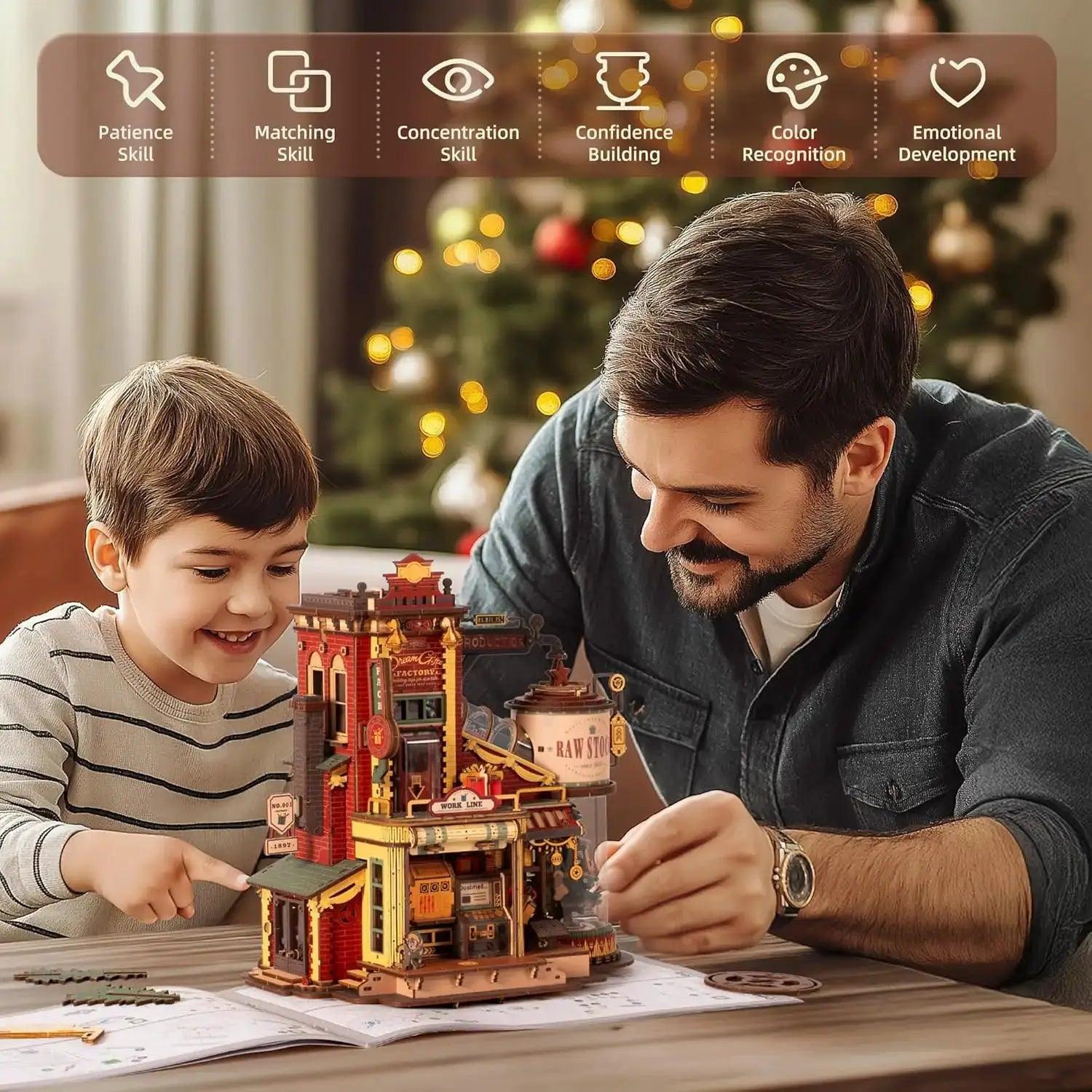  Robotime Wooden Music Box Dream Factory Kit 3D Puzzle -  ToylandEU™