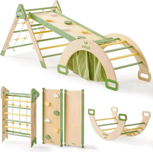  Robud 7 in 1 Triangle Set Wooden Climbing Toy -  ToylandEU™