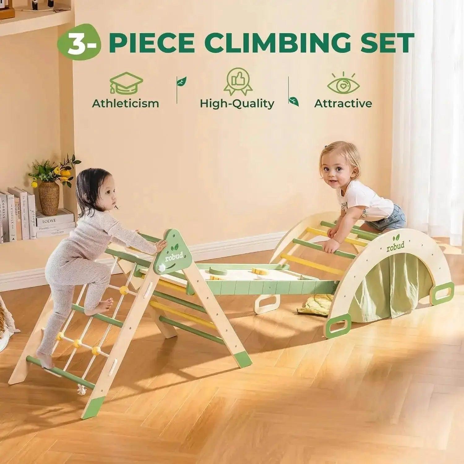  Robud 7 in 1 Triangle Set Wooden Climbing Toy -  ToylandEU™