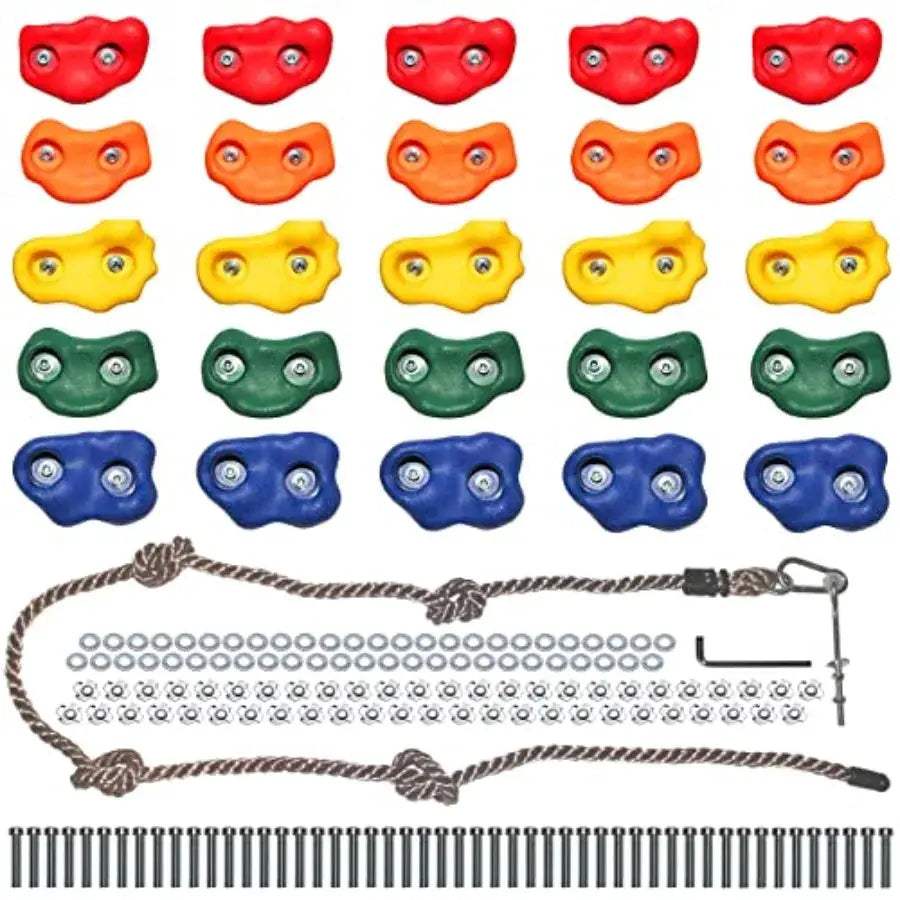  Rock Climbing Holds Kit With Mounting Hardware Ideal -  ToylandEU™