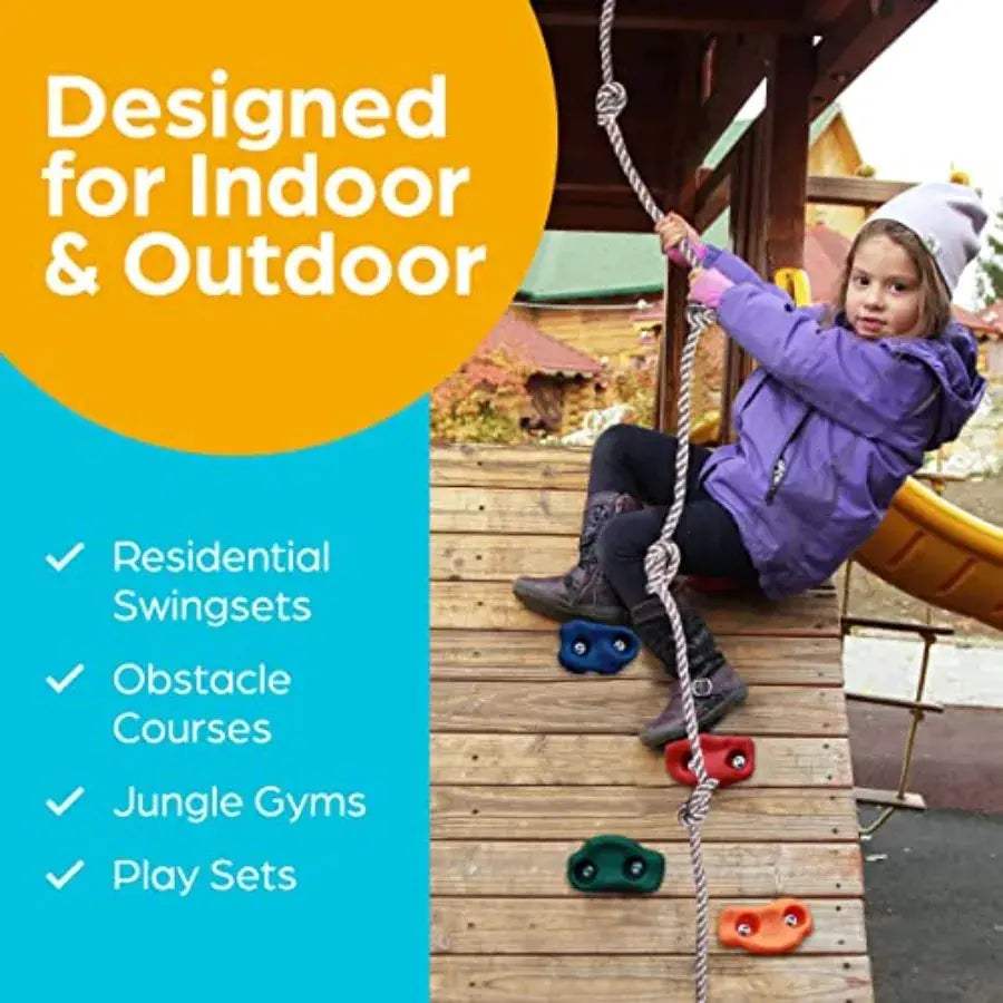  Rock Climbing Holds Kit With Mounting Hardware Ideal -  ToylandEU™