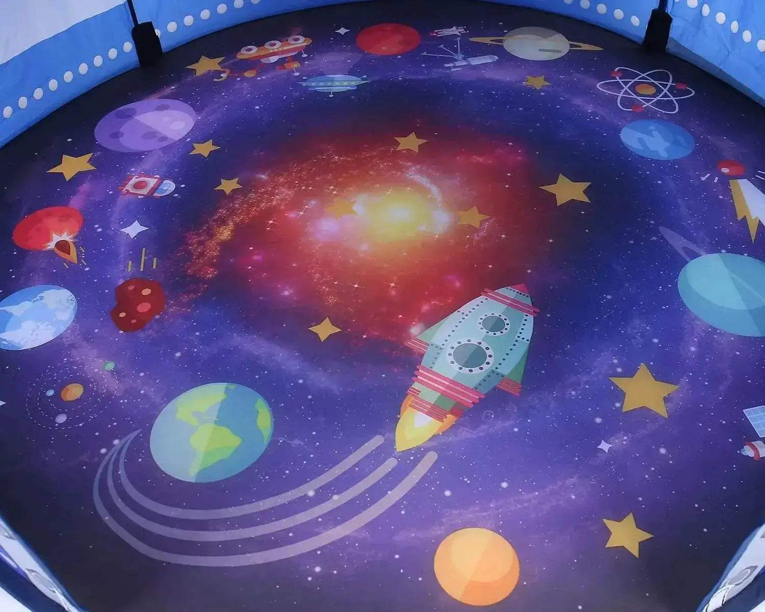 Rocket Ship Kids Tent Pop Up Play Toy Tent for Children - ToylandEU