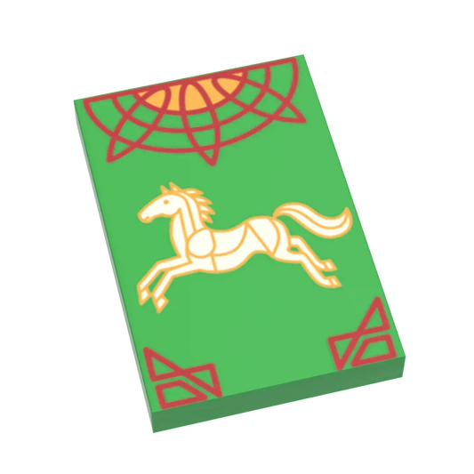 LEGO Rohan Banner Tile 2x3 Premium Print B3 Customs - ToylandEU