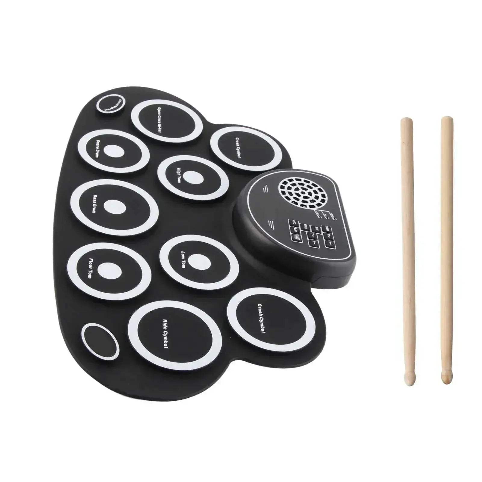 Roll Up Drum Set With Dual USB Speakers Rechargeable - ToylandEU