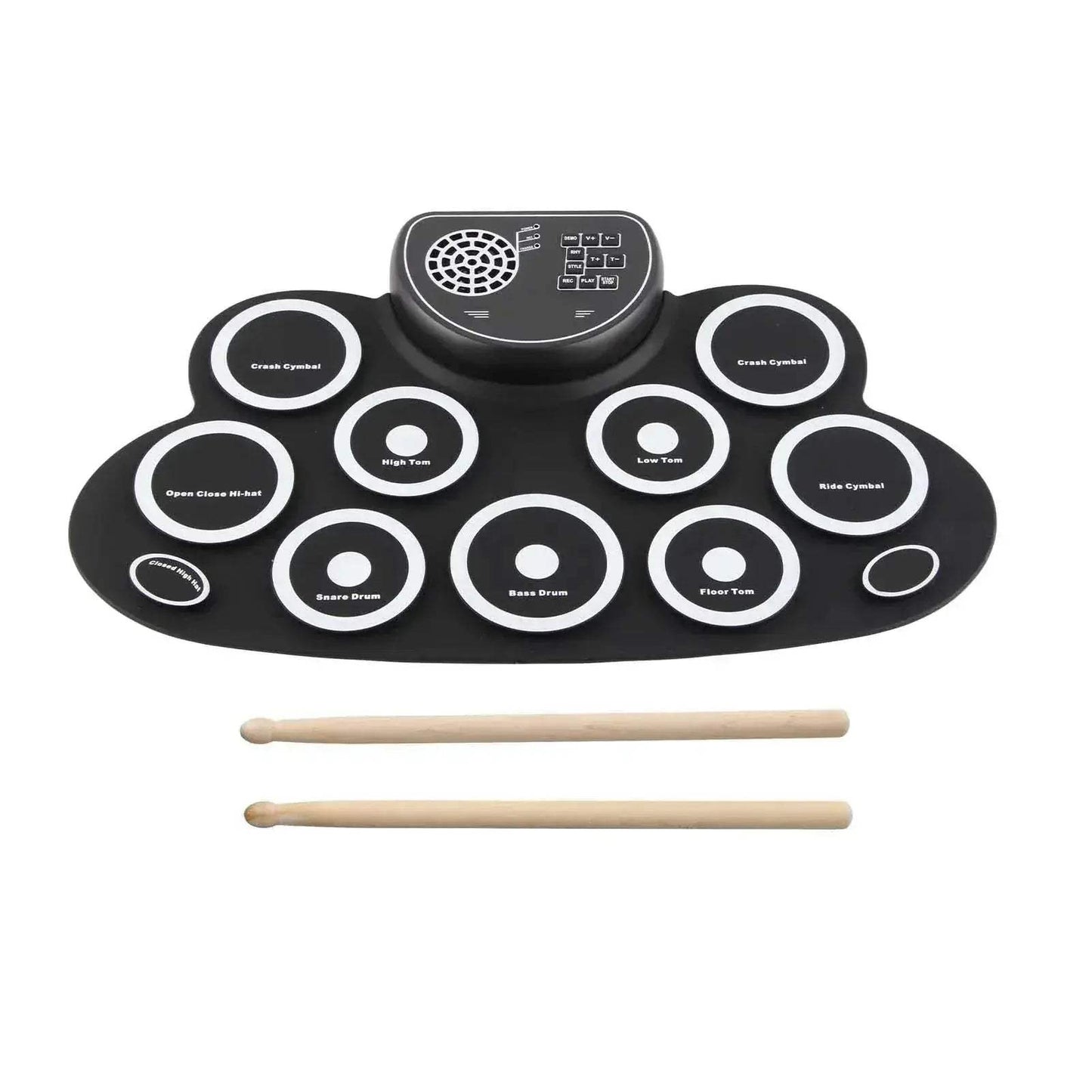 Roll Up Drum Set With Dual USB Speakers Rechargeable - ToylandEU