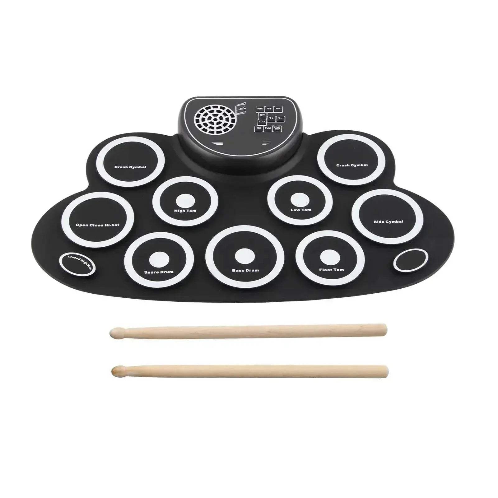 Roll Up Drum Set With Dual USB Speakers Rechargeable - ToylandEU