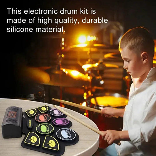  Roll Up Electronic Drum Set 9 Pads With Pedals -  ToylandEU™