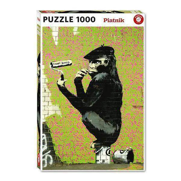 Iconic Banksy Roller Chimp 1000 Piece Jigsaw Puzzle By Piatnik - ToylandEU
