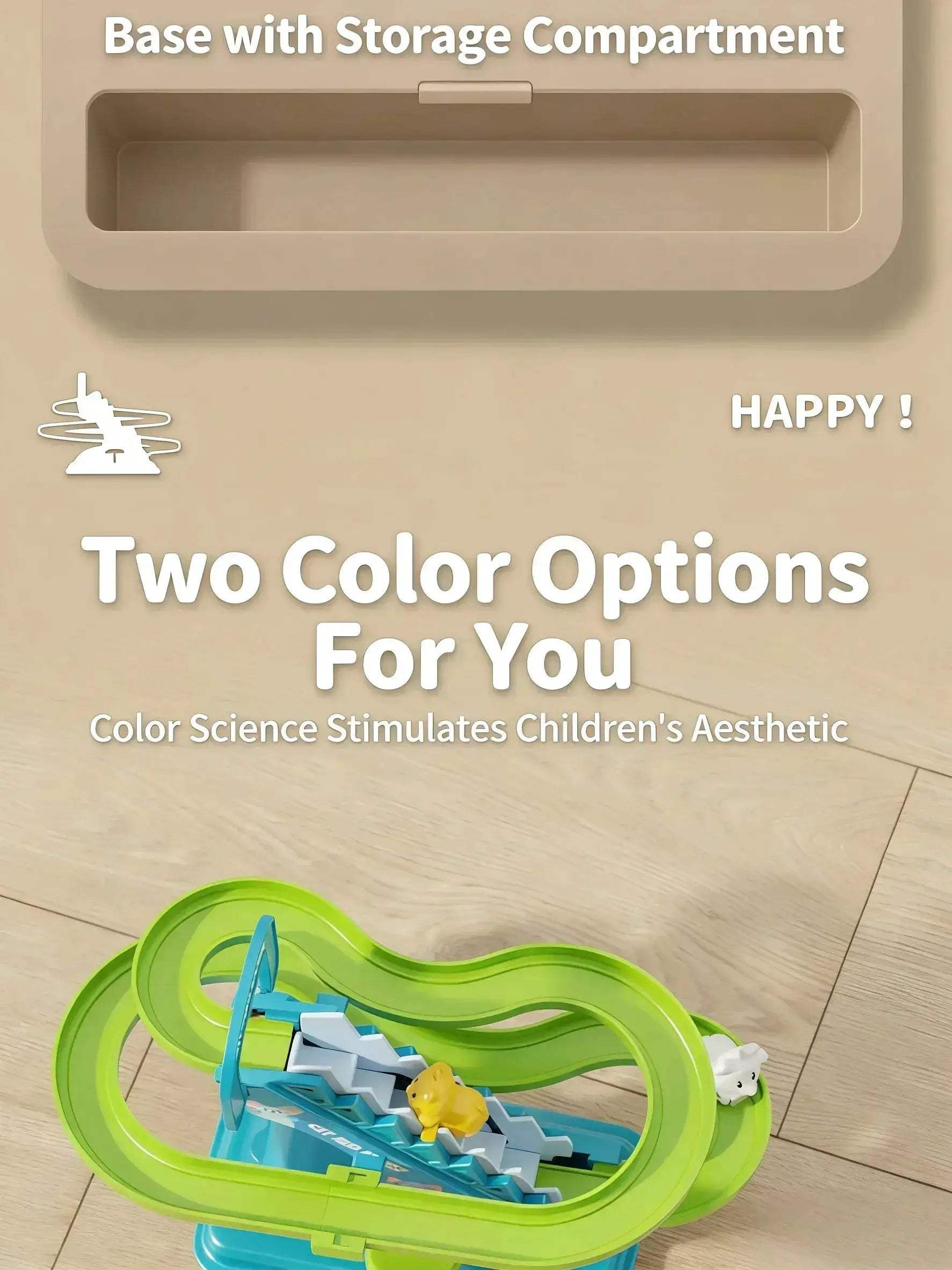Roller Coaster Racing Track Toy Travel Ready Gift For Kids - ToylandEU
