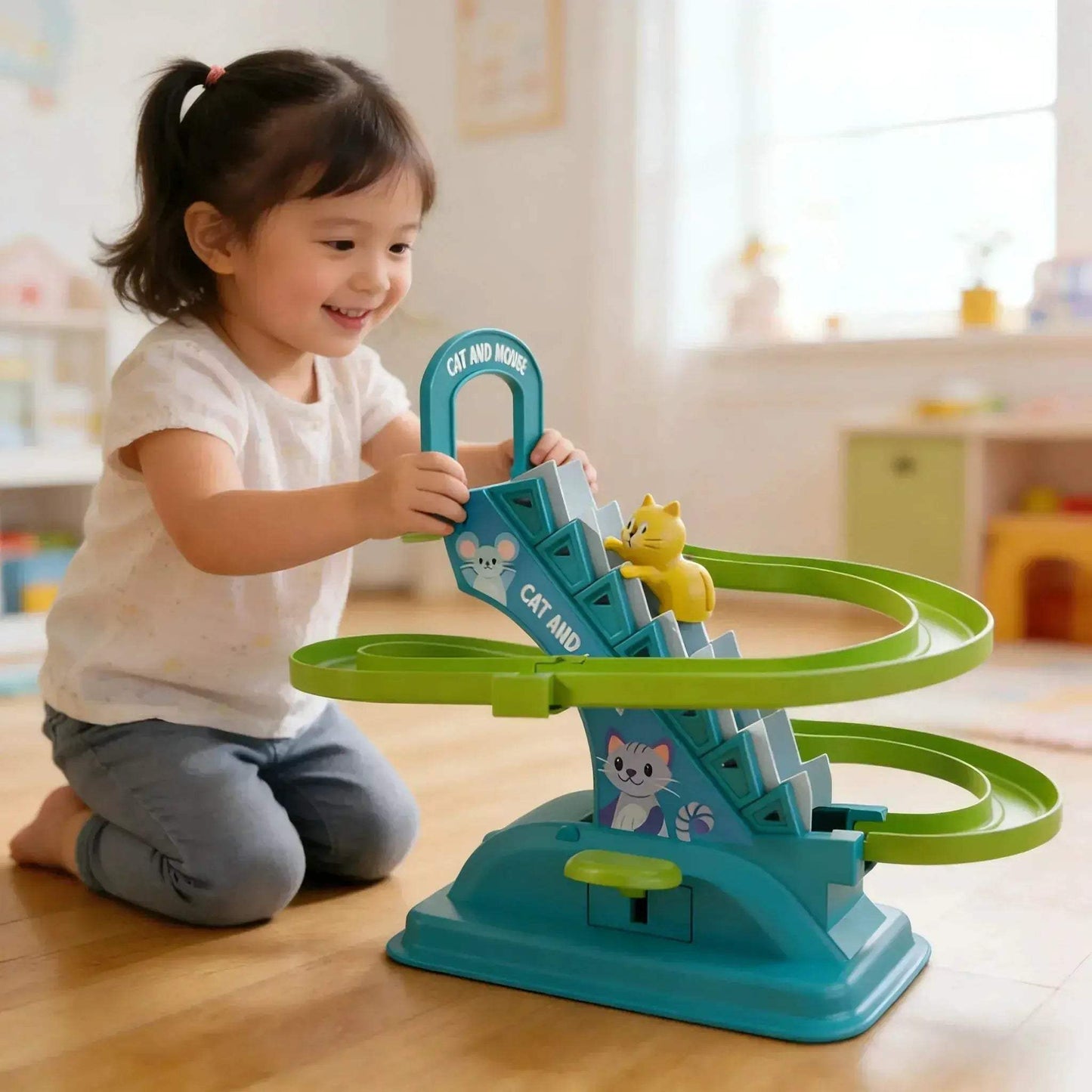 Roller Coaster Racing Track Toy Travel Ready Gift For Kids - ToylandEU