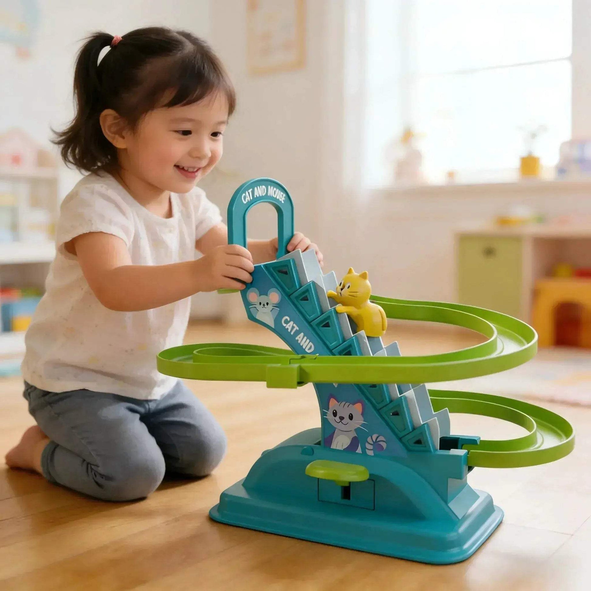 Roller Coaster Racing Track Toy Travel Ready Gift For Kids - ToylandEU