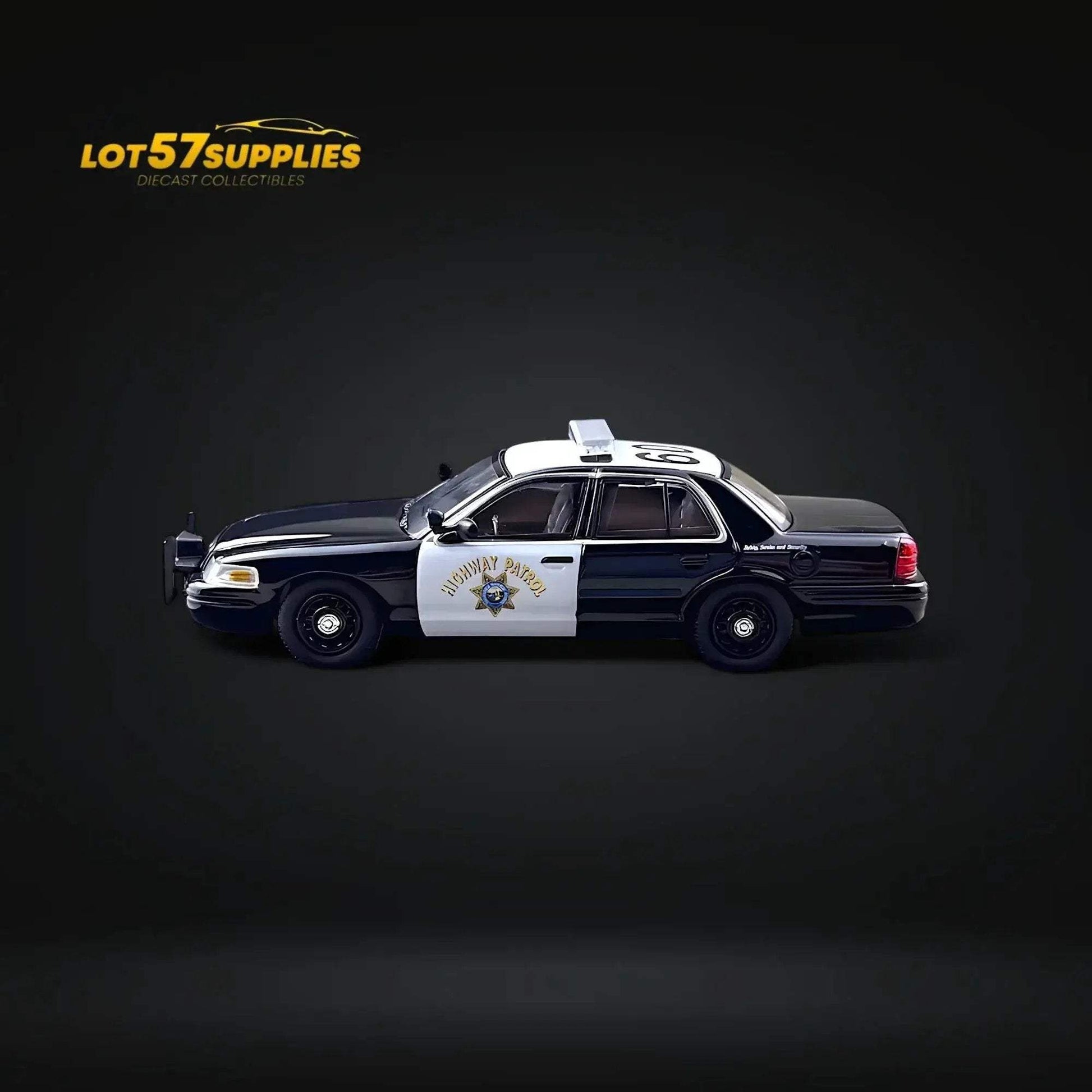 Rollin Ford Crown Victoria California State Police Car 1:64 - ToylandEU