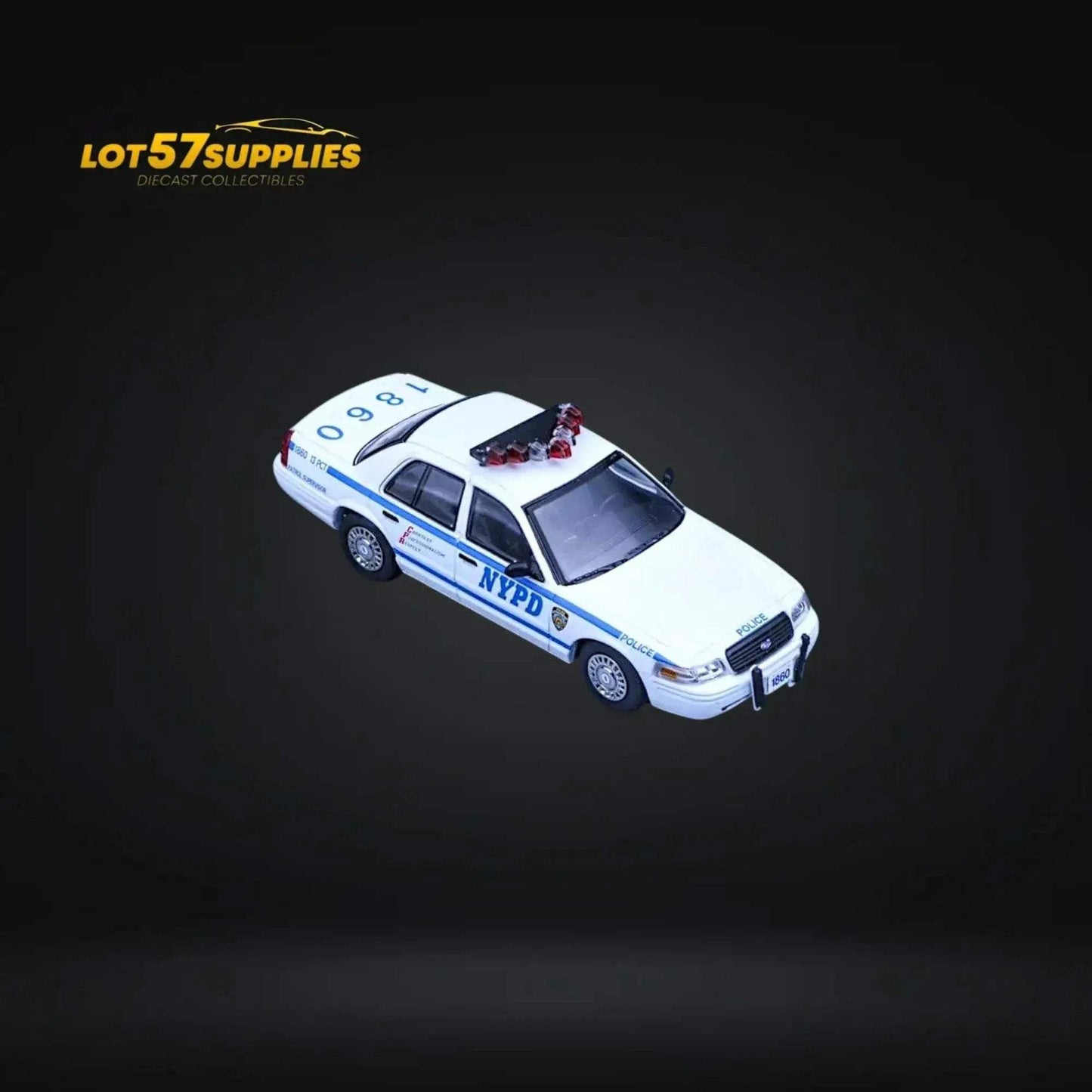 Rollin Ford Crown Victoria NYPD Patrol Supervisor 1:64 - ToylandEU