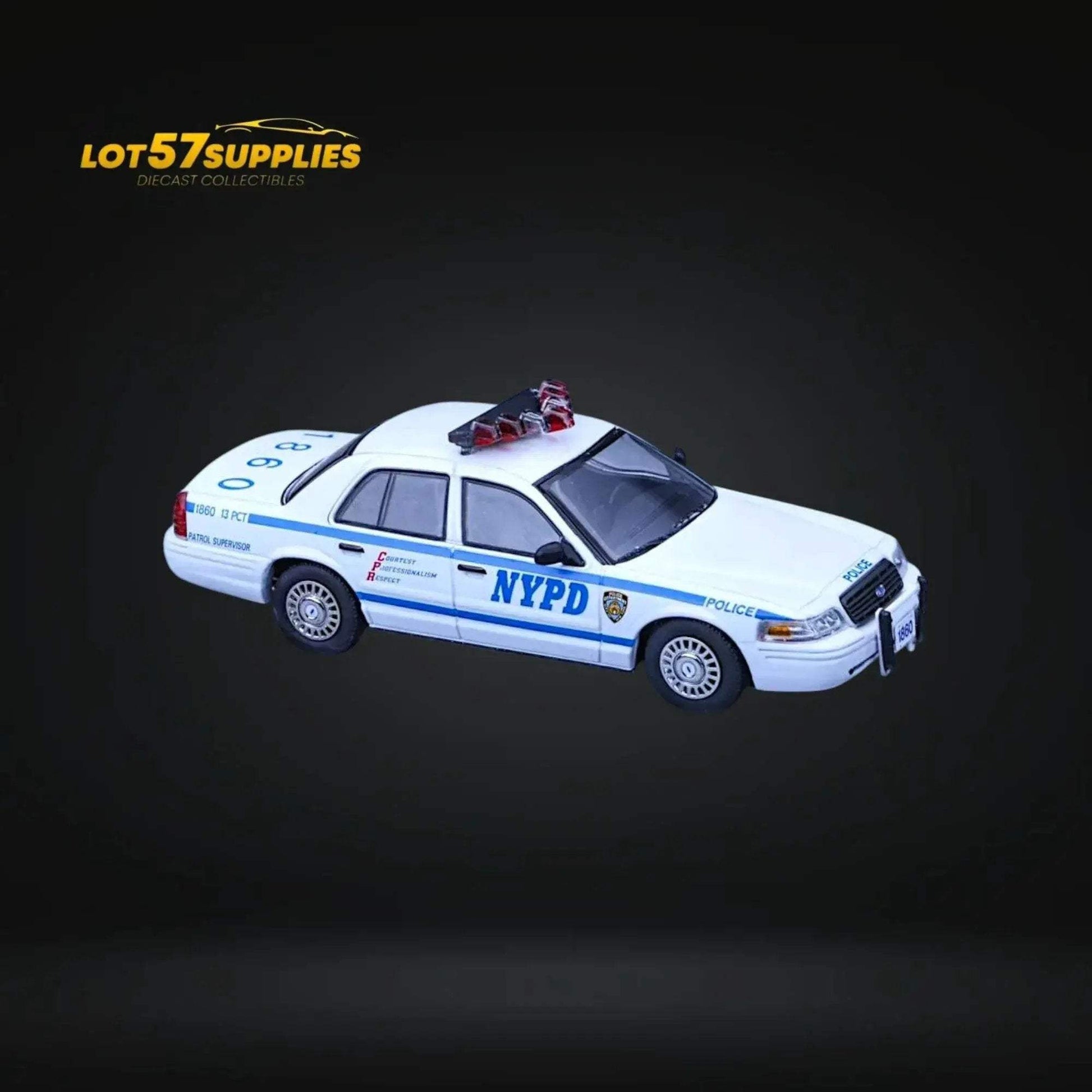 Rollin Ford Crown Victoria NYPD Patrol Supervisor 1:64 - ToylandEU