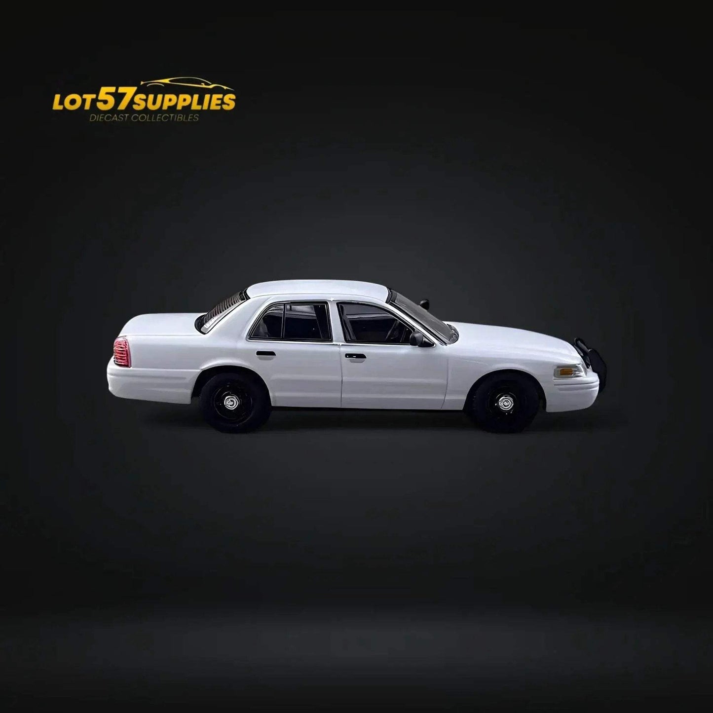 Rollin Ford Crown Victoria White Undercover Unmarked Police Car 1:64 - ToylandEU