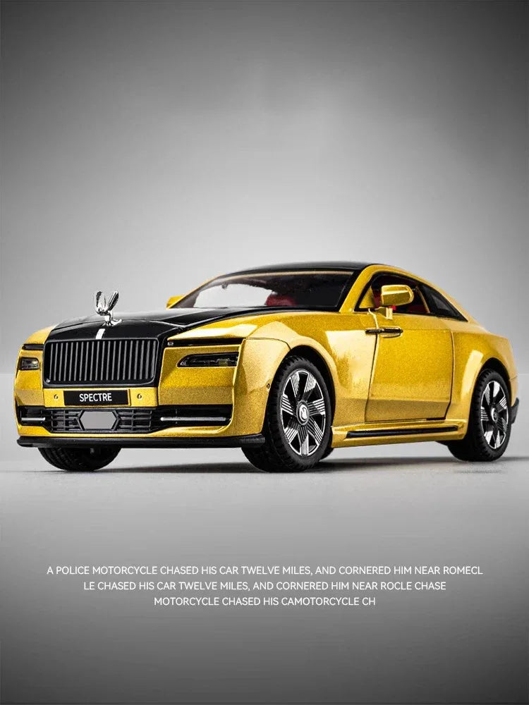 Rolls Royce Spectre 1:24 Alloy Diecast Model Car, Non Electric, Collectors Gift - ToylandEU