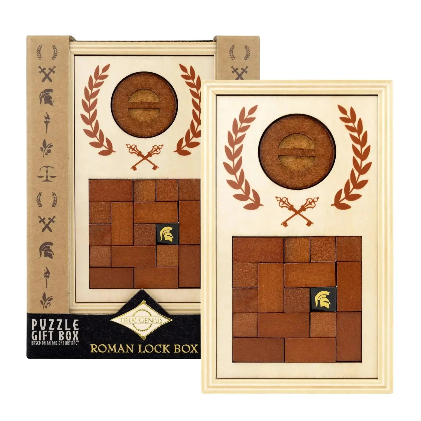 Roman Lock Box Puzzle Gift Box With Hidden Cash Slot - ToylandEU