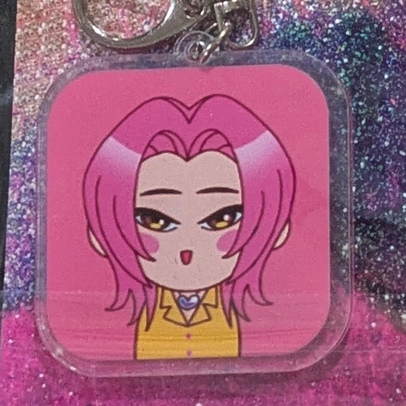 Keychain | K-Pop Demon Hunters Chibi | Individual Member Series | Pastel Frame