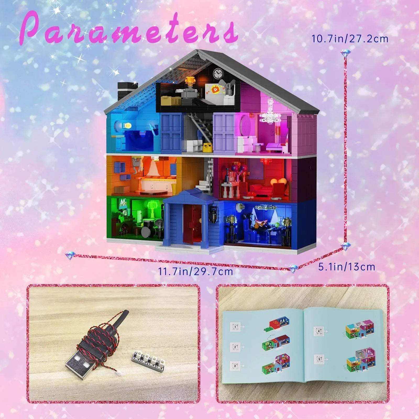  Romantic Building Block Set Age 14 Toyland EU -  ToylandEU™