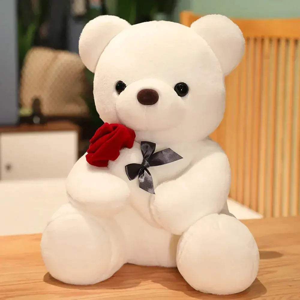 Romantic Rose Bear Plush For Valentine Day Gift Keepsake - ToylandEU
