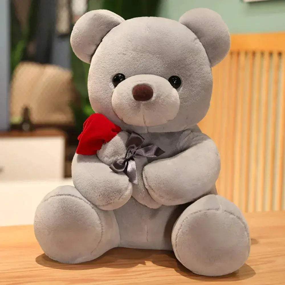 Romantic Rose Bear Plush For Valentine Day Gift Keepsake - ToylandEU
