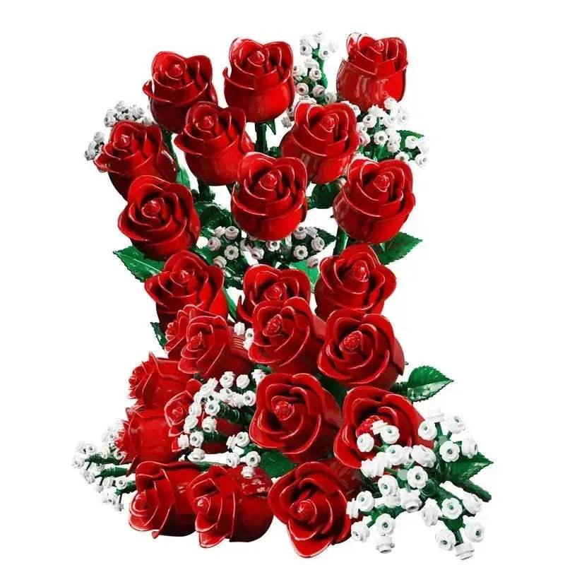 Romantic Rose Building Blocks Lego Compatible Valentines Day Gift - ToylandEU