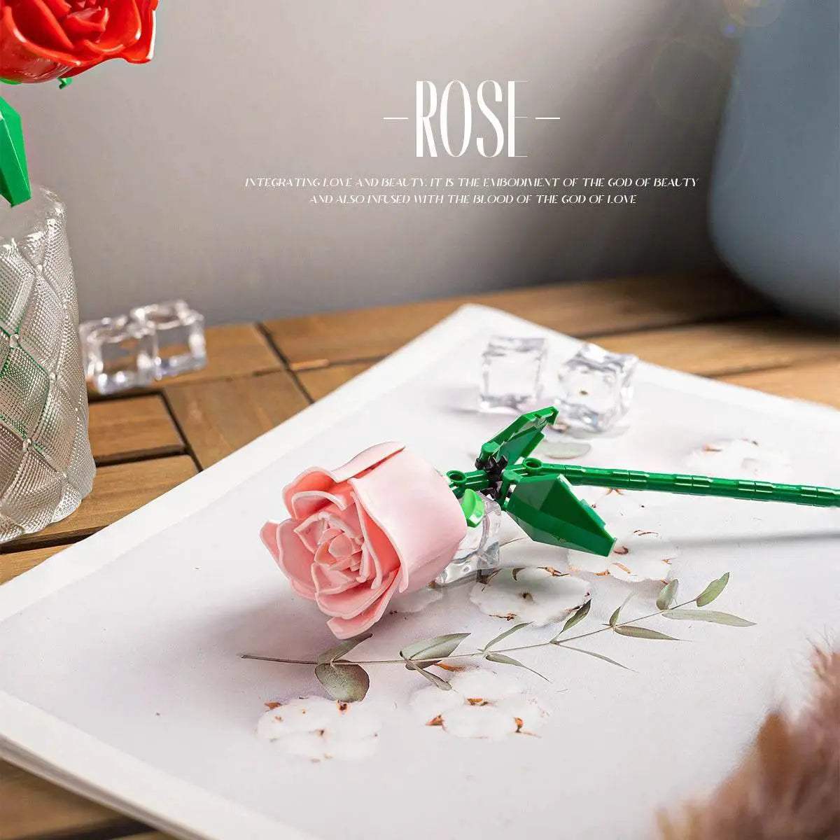 Romantic Rose Flower Bouquet Building Block Eternal Model - ToylandEU