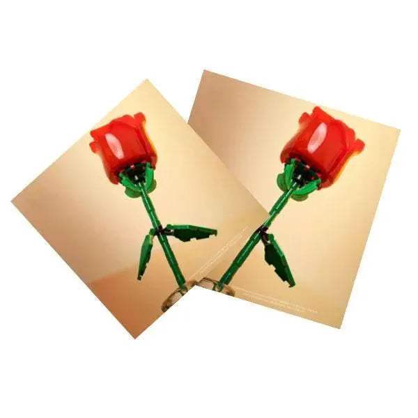 Romantic Rose Flower Bouquet Building Block Eternal Model - ToylandEU