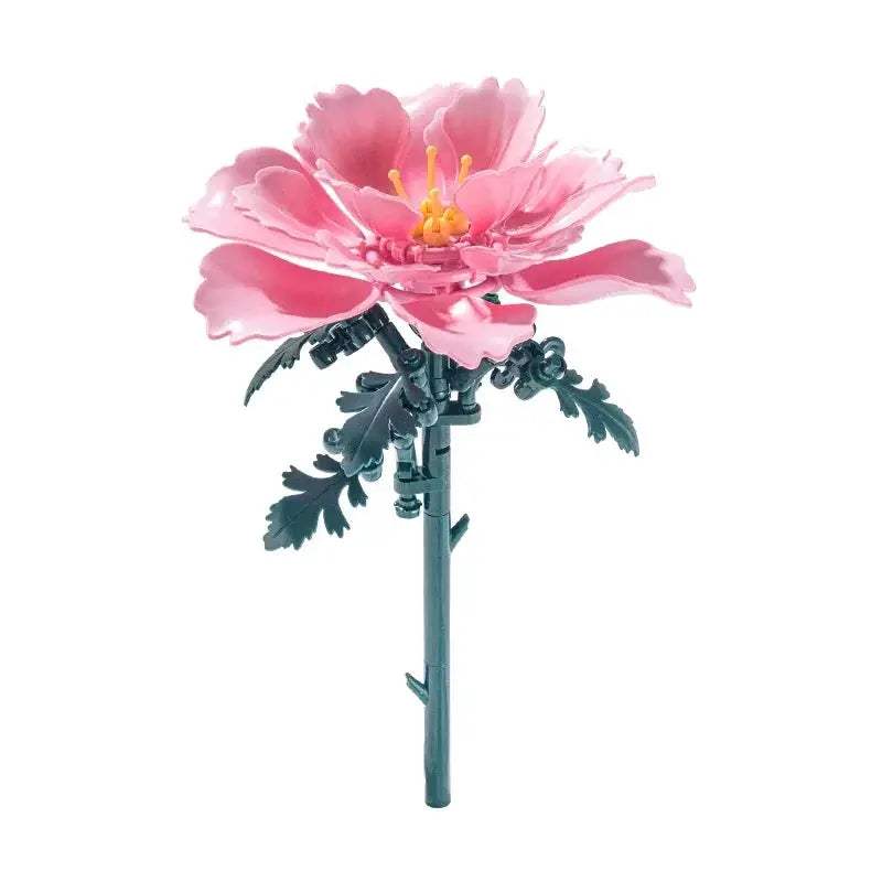 Building Blocks Ideas MOC Romantic Bouquet Tulips Rose Flower Bricks Home House Decoration Toys DIY Creative Gift for Friend - ToylandEU