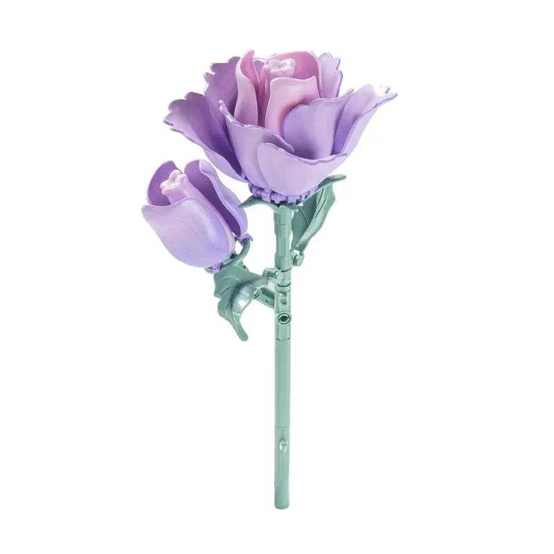 Building Blocks Ideas MOC Romantic Bouquet Tulips Rose Flower Bricks Home House Decoration Toys DIY Creative Gift for Friend - ToylandEU