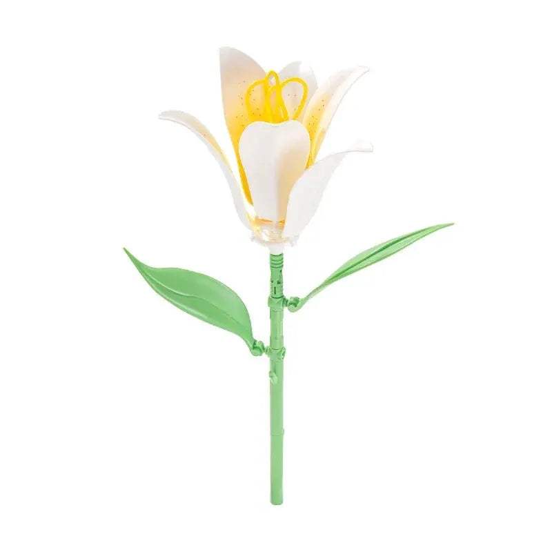Building Blocks Ideas MOC Romantic Bouquet Tulips Rose Flower Bricks Home House Decoration Toys DIY Creative Gift for Friend - ToylandEU