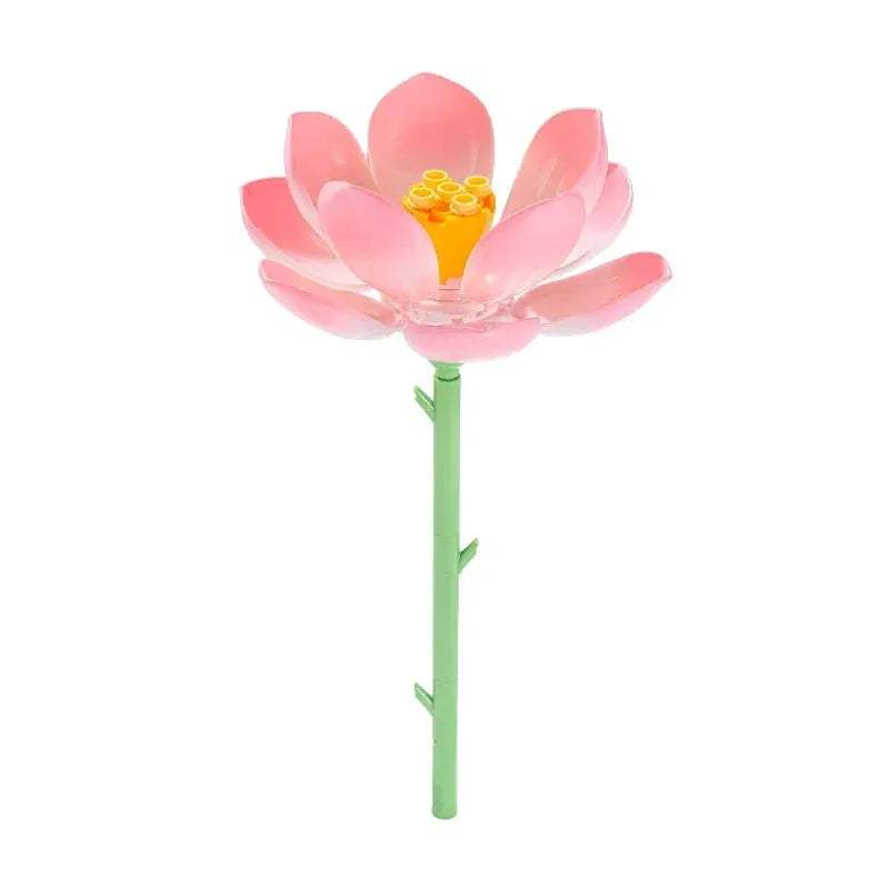 Building Blocks Ideas MOC Romantic Bouquet Tulips Rose Flower Bricks Home House Decoration Toys DIY Creative Gift for Friend - ToylandEU