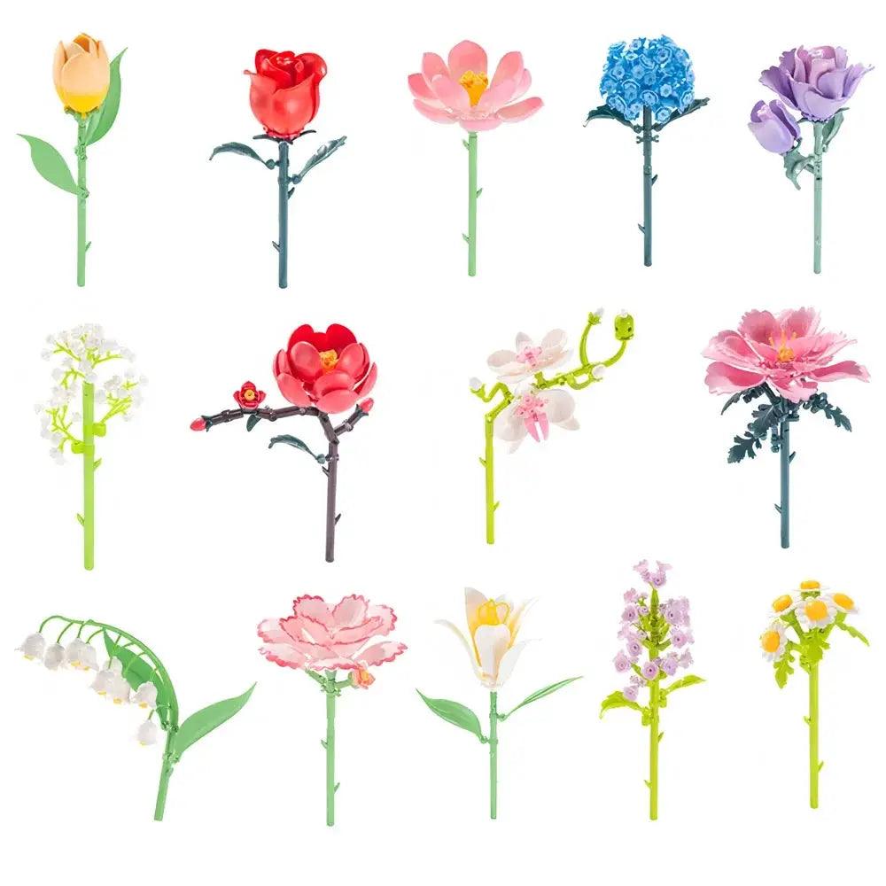  Romantic Tulip Bouquet Building Blocks Set Gifting Idea -  ToylandEU™