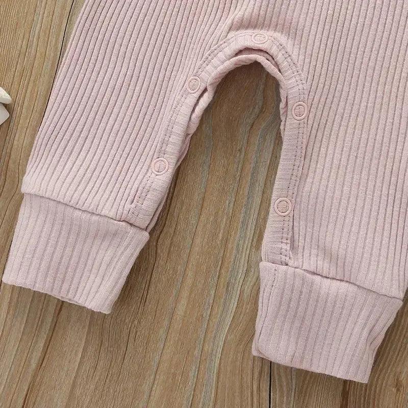  Spring Autumn Newborn Infant Baby Boys Girls Full Sleeve Rib Cotton Romper Playsuit Jumpsuit -  ToylandEU™