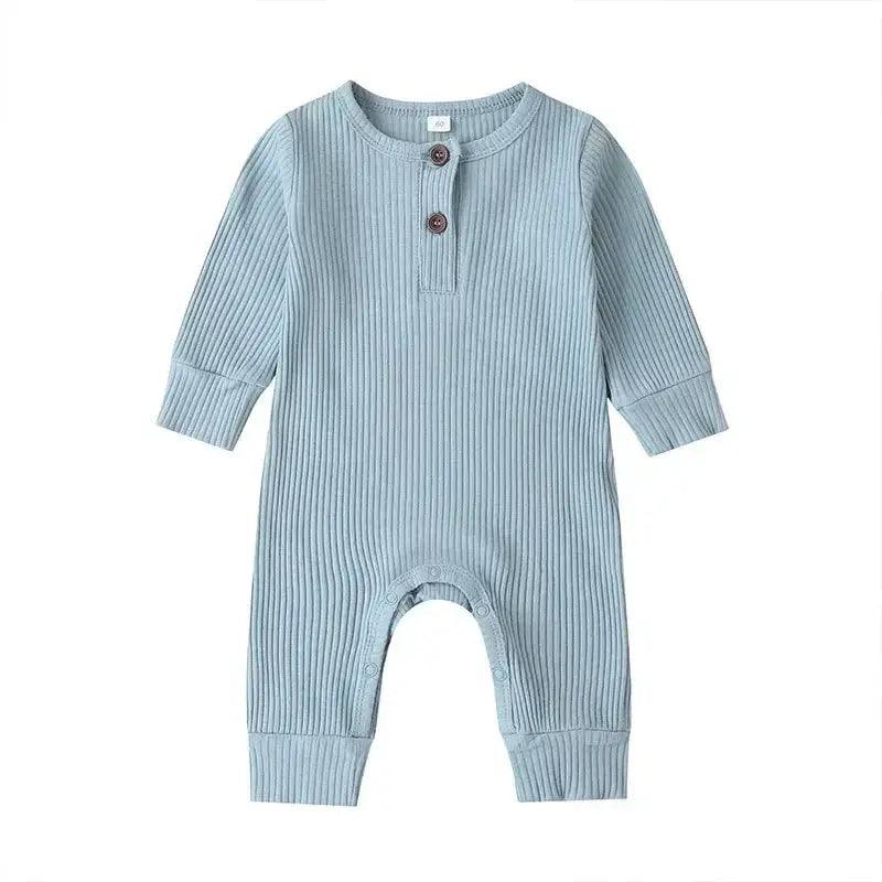  Spring Autumn Newborn Infant Baby Boys Girls Full Sleeve Rib Cotton Romper Playsuit Jumpsuit -  ToylandEU™