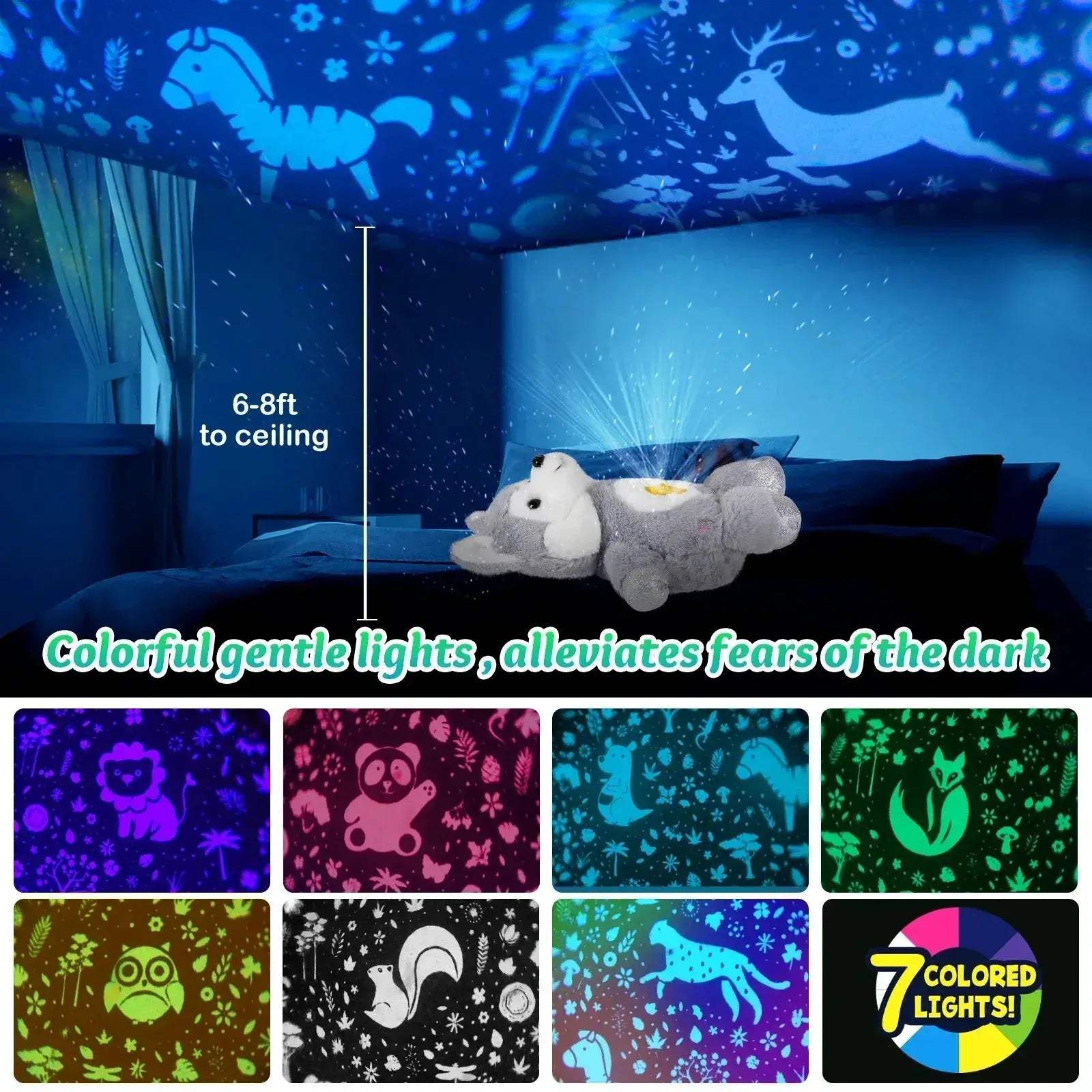 Room Projector Plush Toy With Glowing Atmosphere Light - ToylandEU