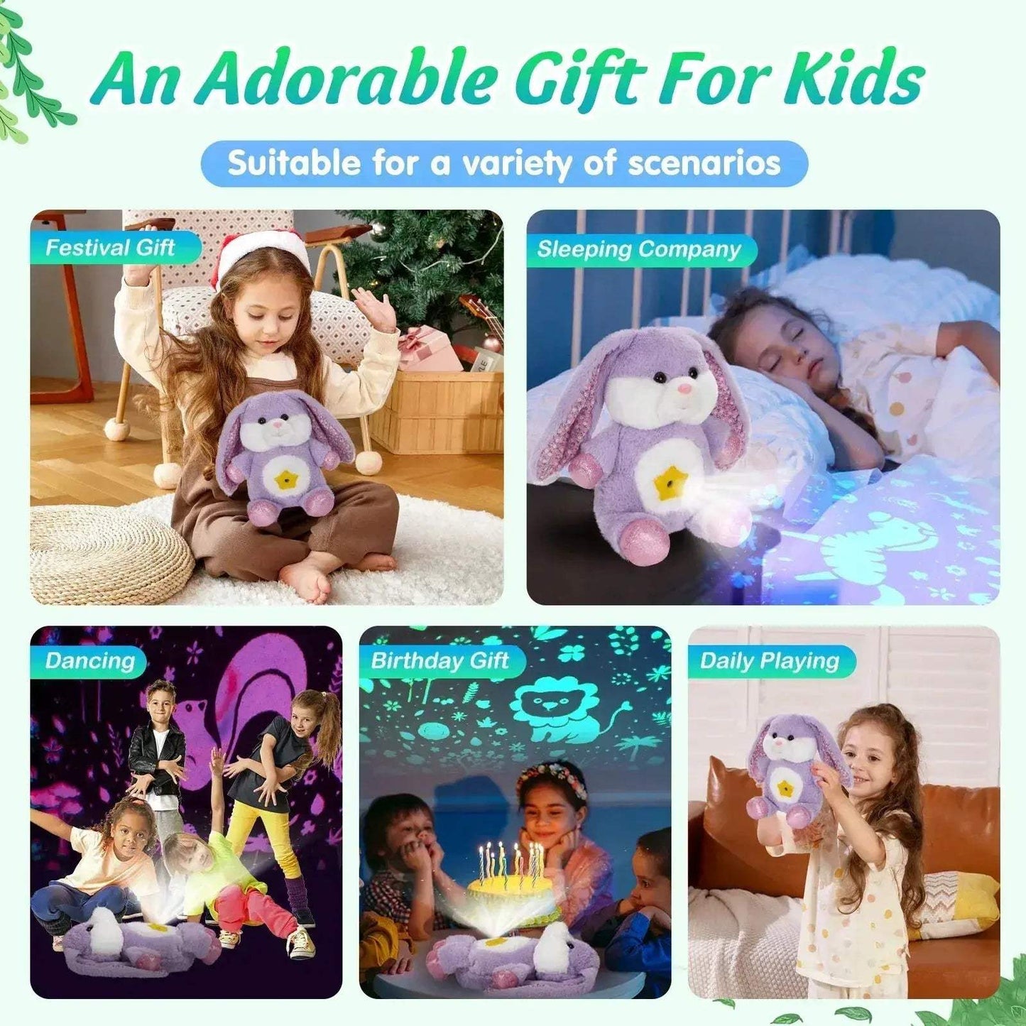Room Projector Plush Toy With Glowing Atmosphere Light - ToylandEU