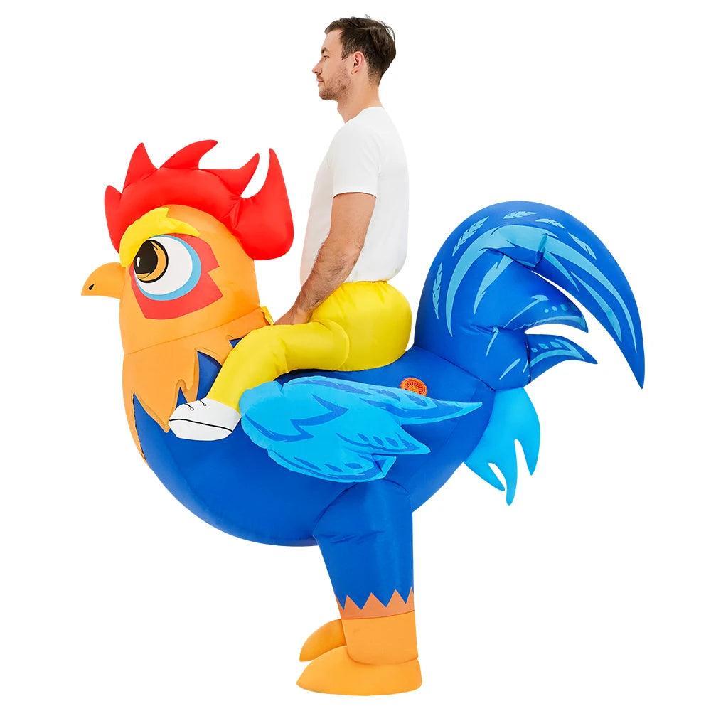 Rooster Costume Inflatable | Chicken Jockey | Toylandeu™