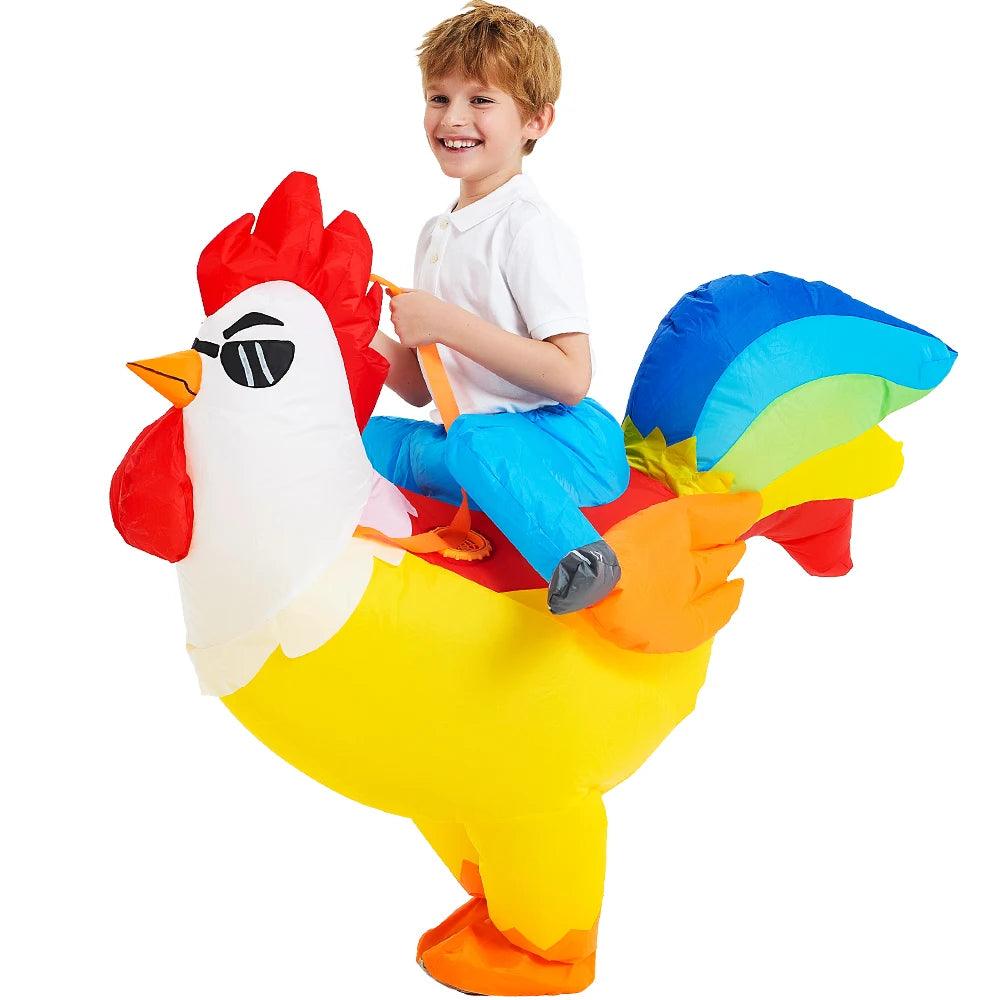 Rooster Costume Inflatable | Chicken Jockey | Toylandeu™