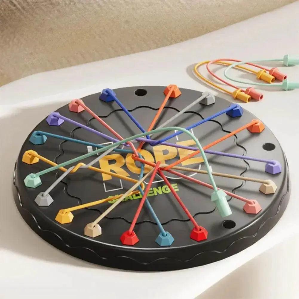  Kid Rope Knots Puzzle Social Board Game Color Line Twisted Connected Ropes Sorting Logic Thinking Challenge Strategy Table Game -  ToylandEU™