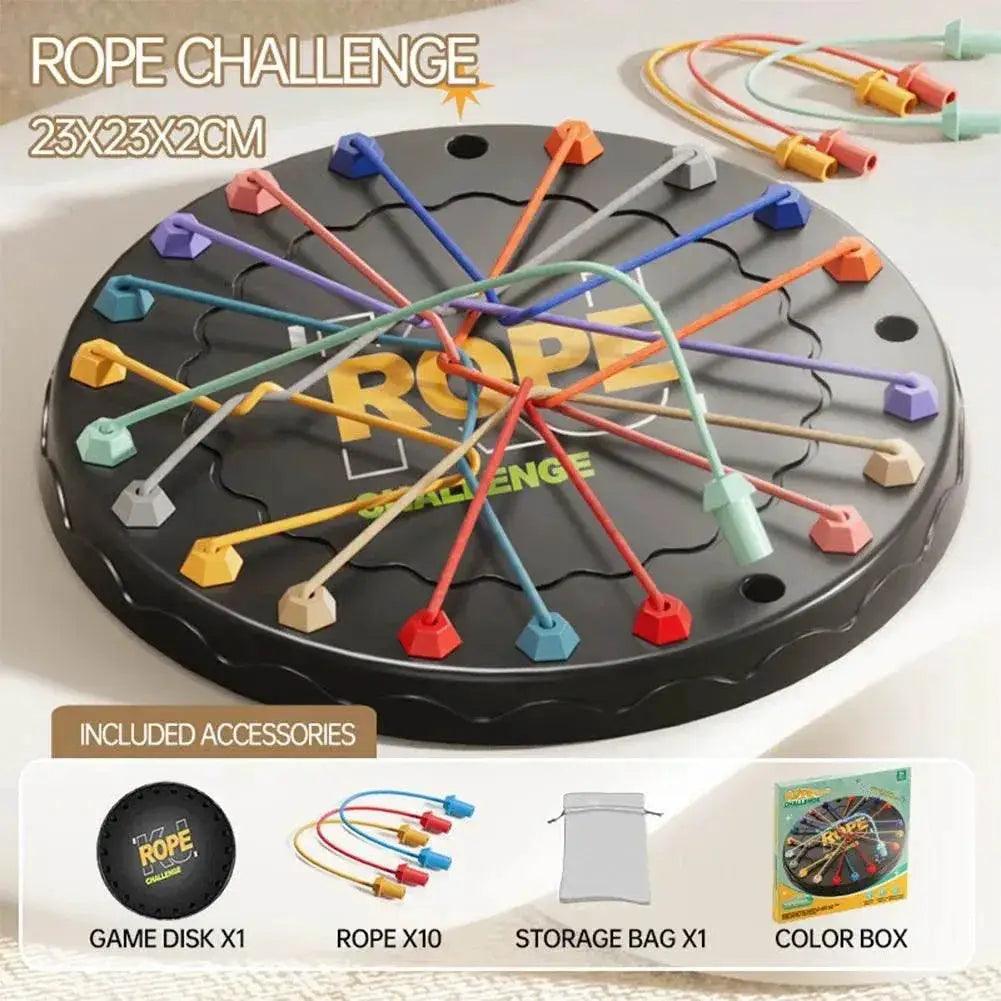  Kid Rope Knots Puzzle Social Board Game Color Line Twisted Connected Ropes Sorting Logic Thinking Challenge Strategy Table Game -  ToylandEU™