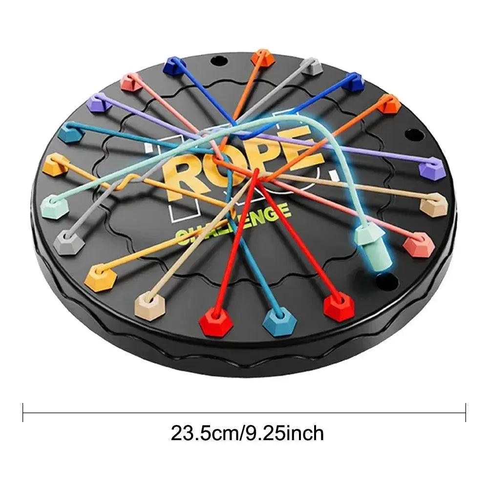  Kid Rope Knots Puzzle Social Board Game Color Line Twisted Connected Ropes Sorting Logic Thinking Challenge Strategy Table Game -  ToylandEU™