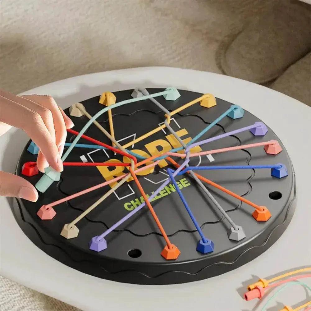  Kid Rope Knots Puzzle Social Board Game Color Line Twisted Connected Ropes Sorting Logic Thinking Challenge Strategy Table Game -  ToylandEU™