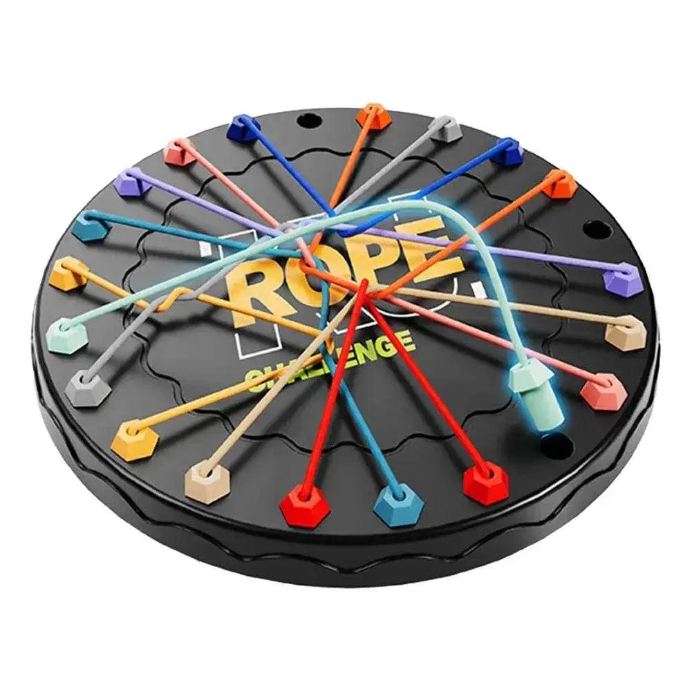  Kid Rope Knots Puzzle Social Board Game Color Line Twisted Connected Ropes Sorting Logic Thinking Challenge Strategy Table Game -  ToylandEU™