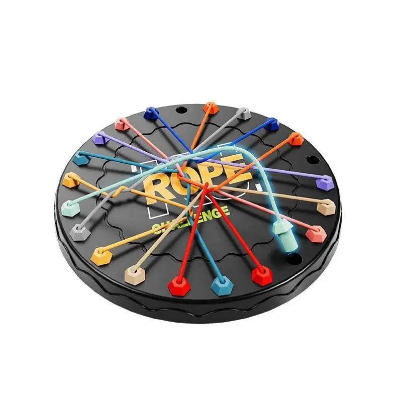  Kid Rope Knots Puzzle Social Board Game Color Line Twisted Connected Ropes Sorting Logic Thinking Challenge Strategy Table Game -  ToylandEU™